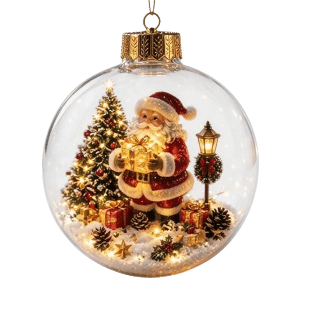 Pendant Lighting Christmas Decor - Acrylic Material Christmas Ball Ornament with