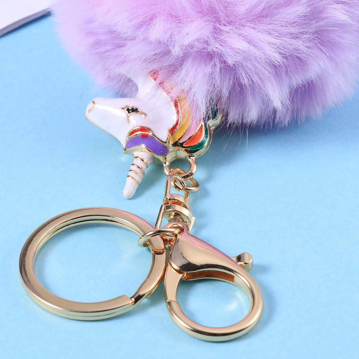 Unique Lighting Decor - Unicorn Keychain Light Purple Creative Decorative