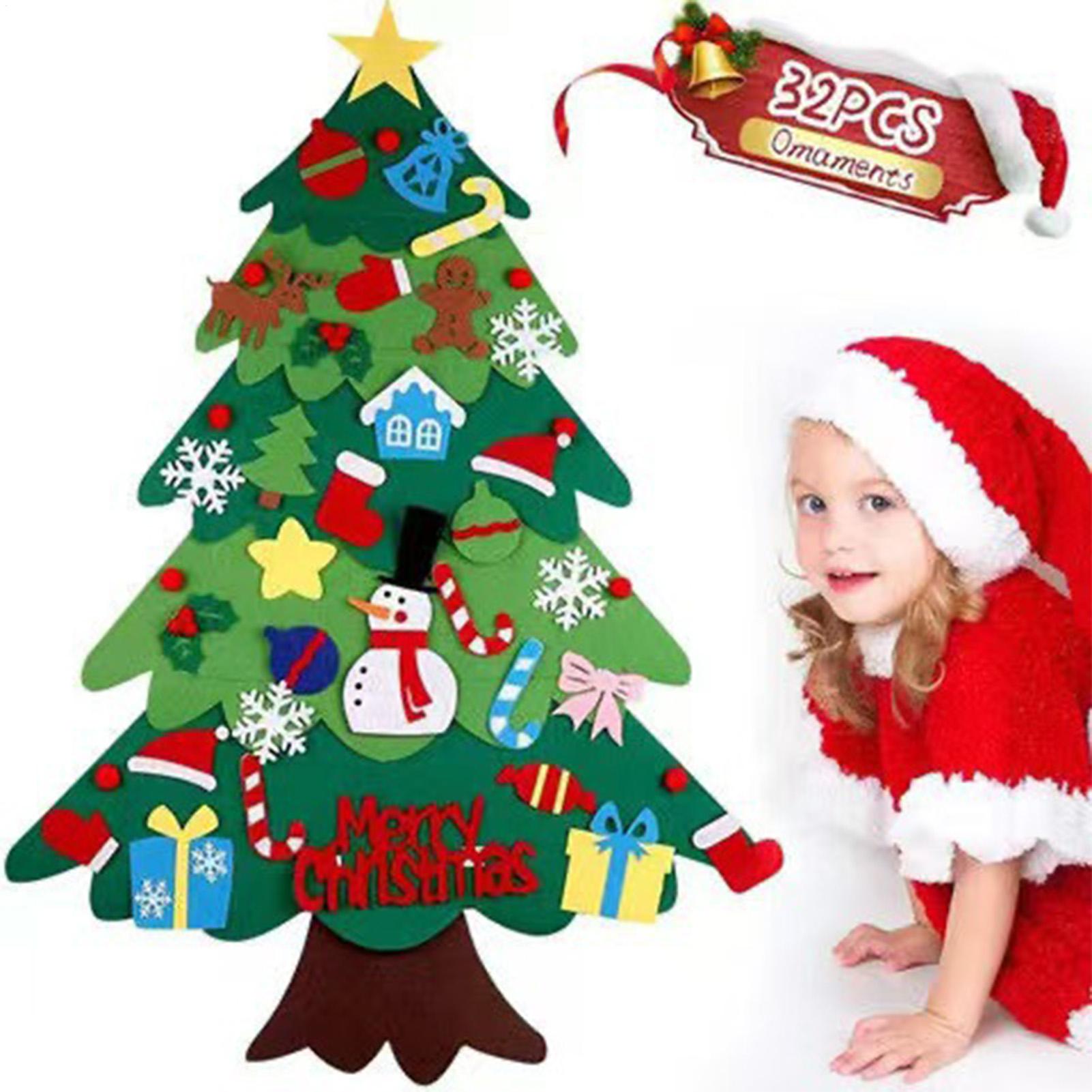 Non-woven Felt Christmas Tree  - Pendant Lighting Christmas Decor ulasan dan harga