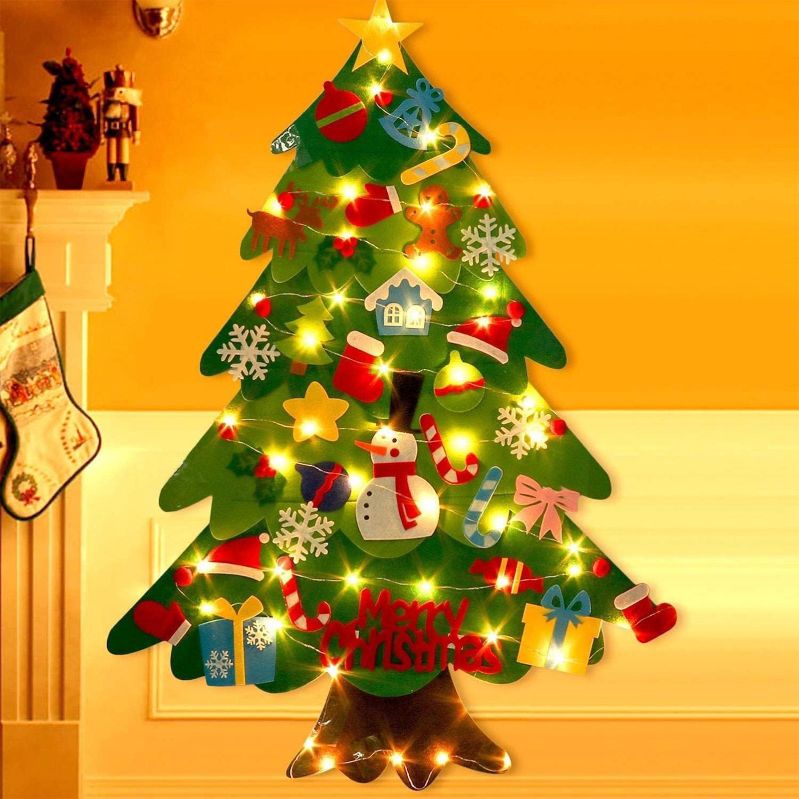 Non-woven Felt Christmas Tree  - Pendant Lighting Christmas Decor ulasan dan harga