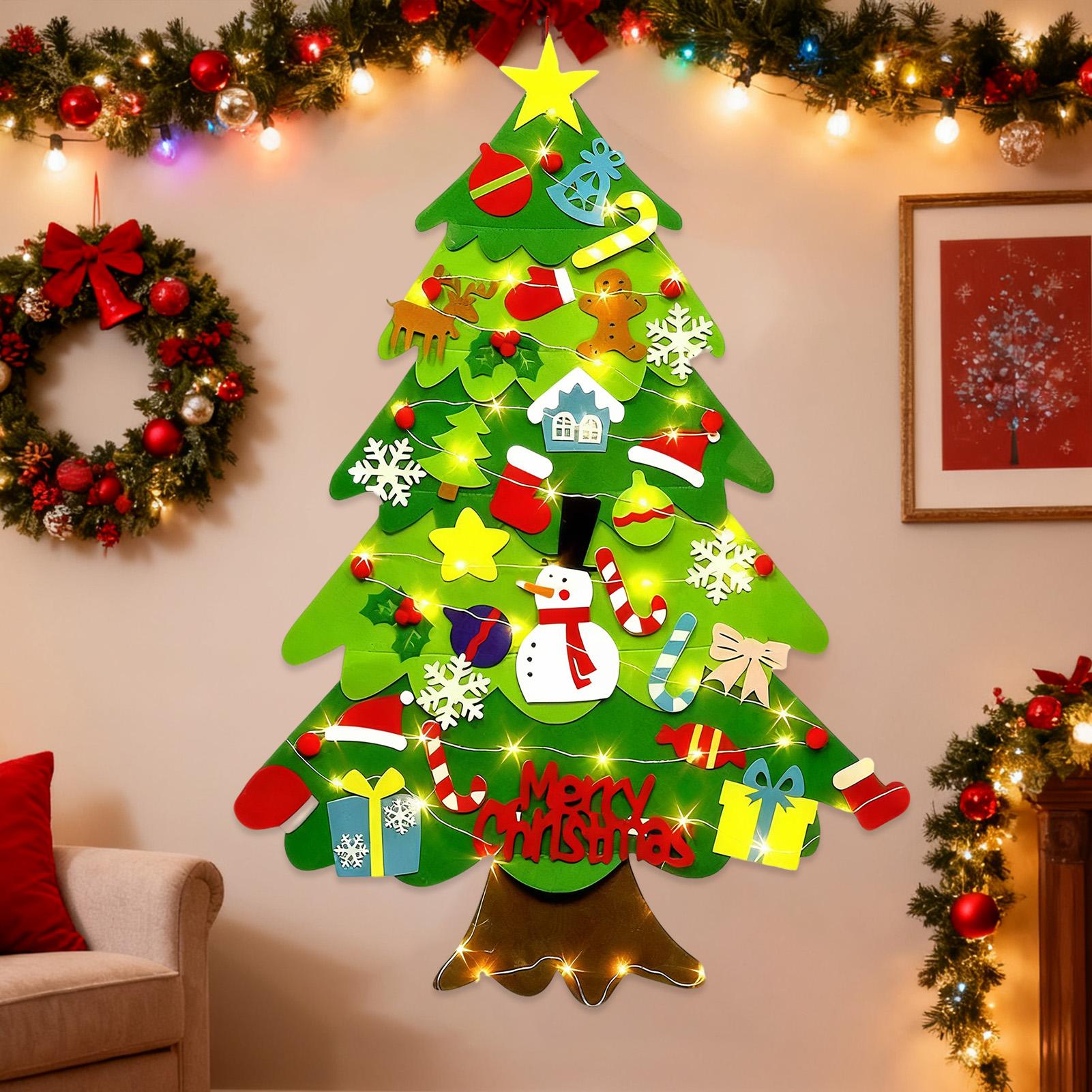 Non-woven Felt Christmas Tree  - Pendant Lighting Christmas Decor ulasan dan harga