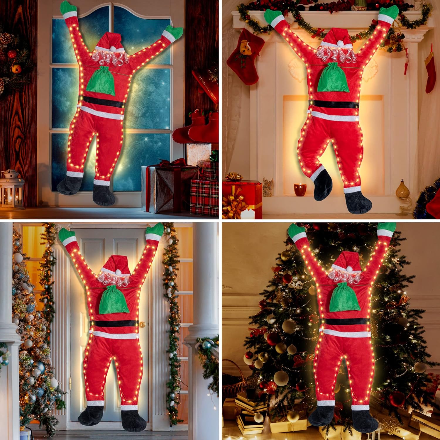 Light Up Santa Claus Santa Cla - Pendant Lighting Christmas Decor ulasan dan harga