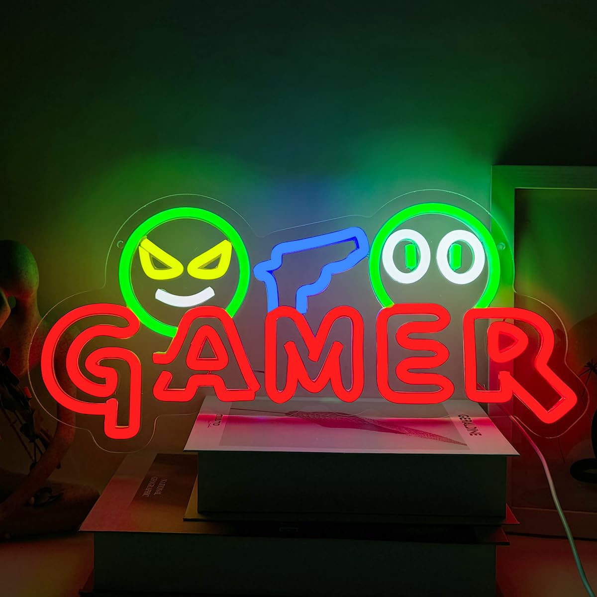 Gamer Neon Sign LED Wall Light - Room Decor Lighting Lamp ulasan dan harga