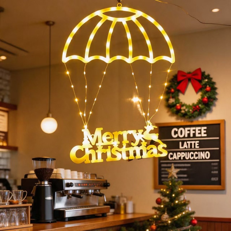 String Lights LED Santa Parach - Pendant Lighting Christmas Decor ulasan dan harga