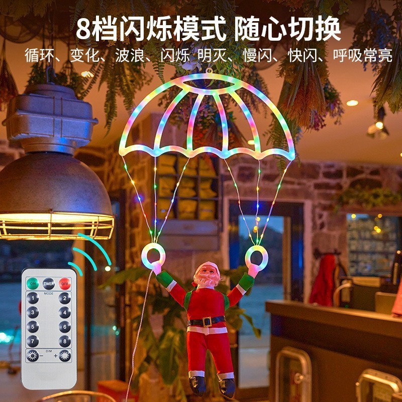 String Lights LED Santa Parach - Pendant Lighting Christmas Decor ulasan dan harga