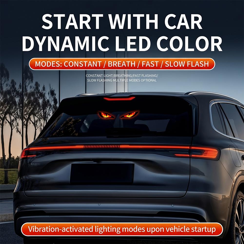 Solar Powered Devil Eye Car Wa - Lighting Decor Inc ulasan dan harga