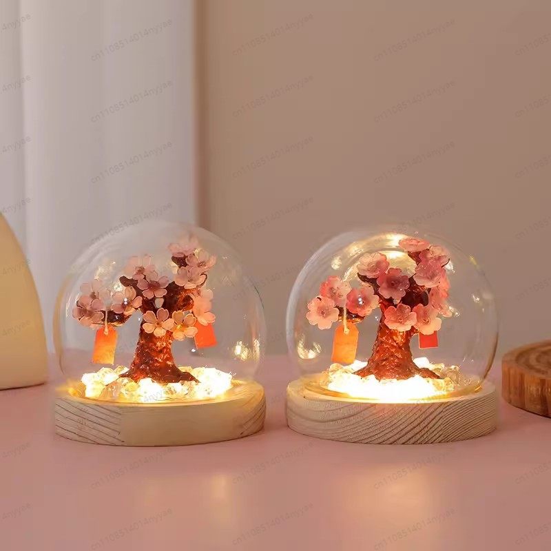 DIY Cherry Blossom Tree Desk L - Unique Lighting Decor ulasan dan harga