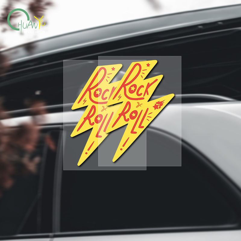 Rock Lightning Car Sticker Mus - Unique Lighting Decor ulasan dan harga