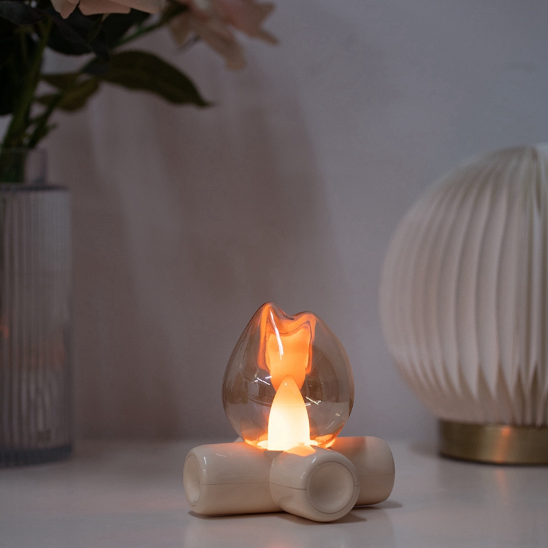 LED Flame Fire Light Bulb Beds - Lighting Effect Home Decor ulasan dan harga