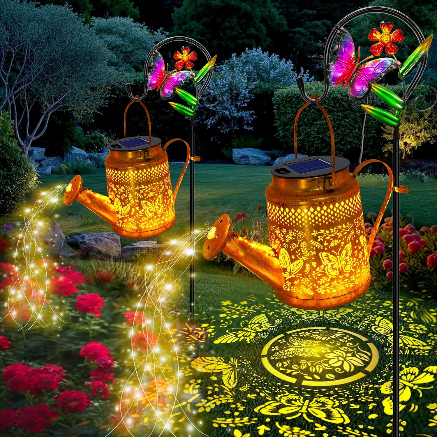 2 Pack Big Solar Butterfly Wat - Decor Lighting Pack ulasan dan harga