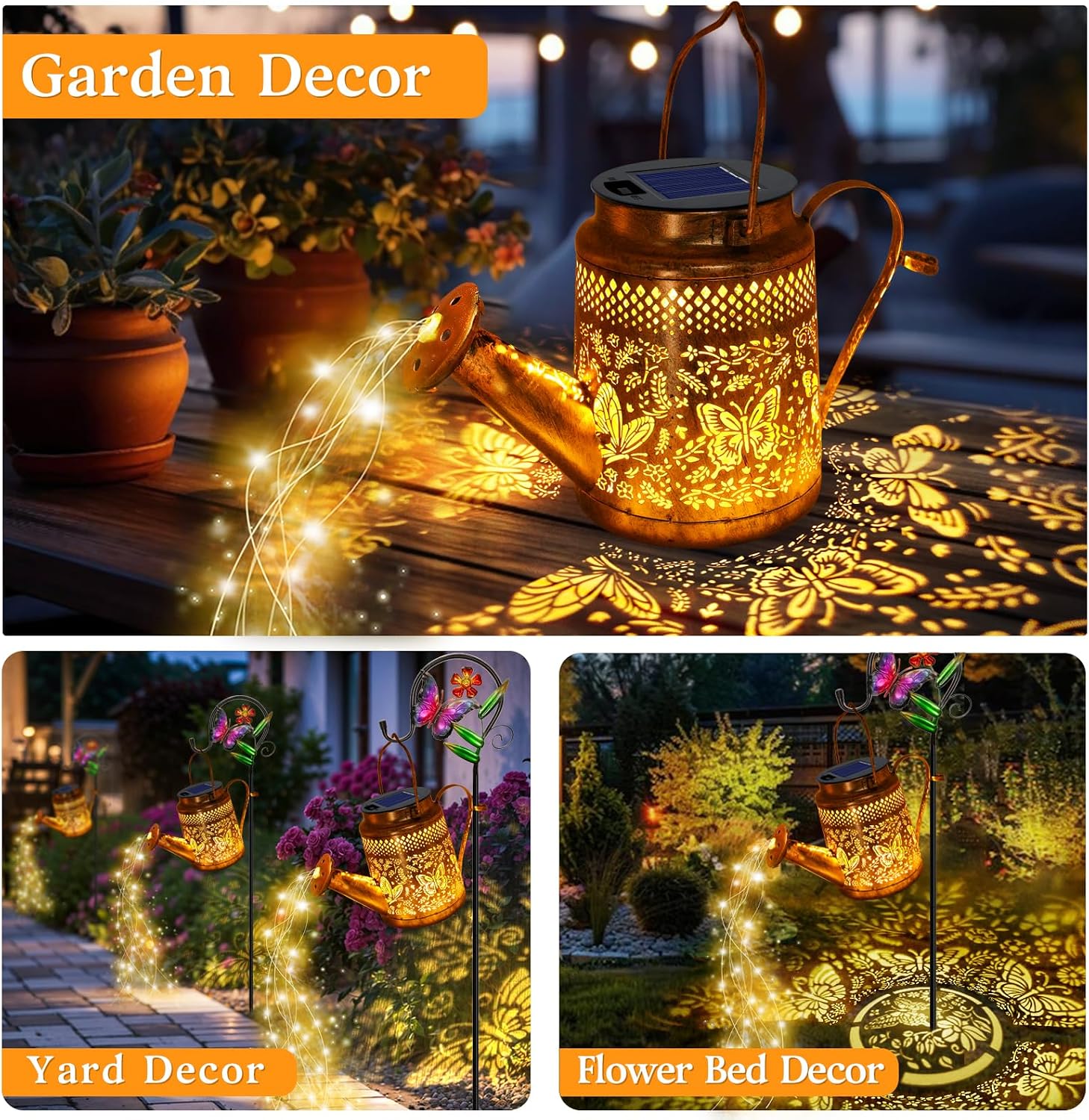 2 Pack Big Solar Butterfly Wat - Decor Lighting Pack ulasan dan harga