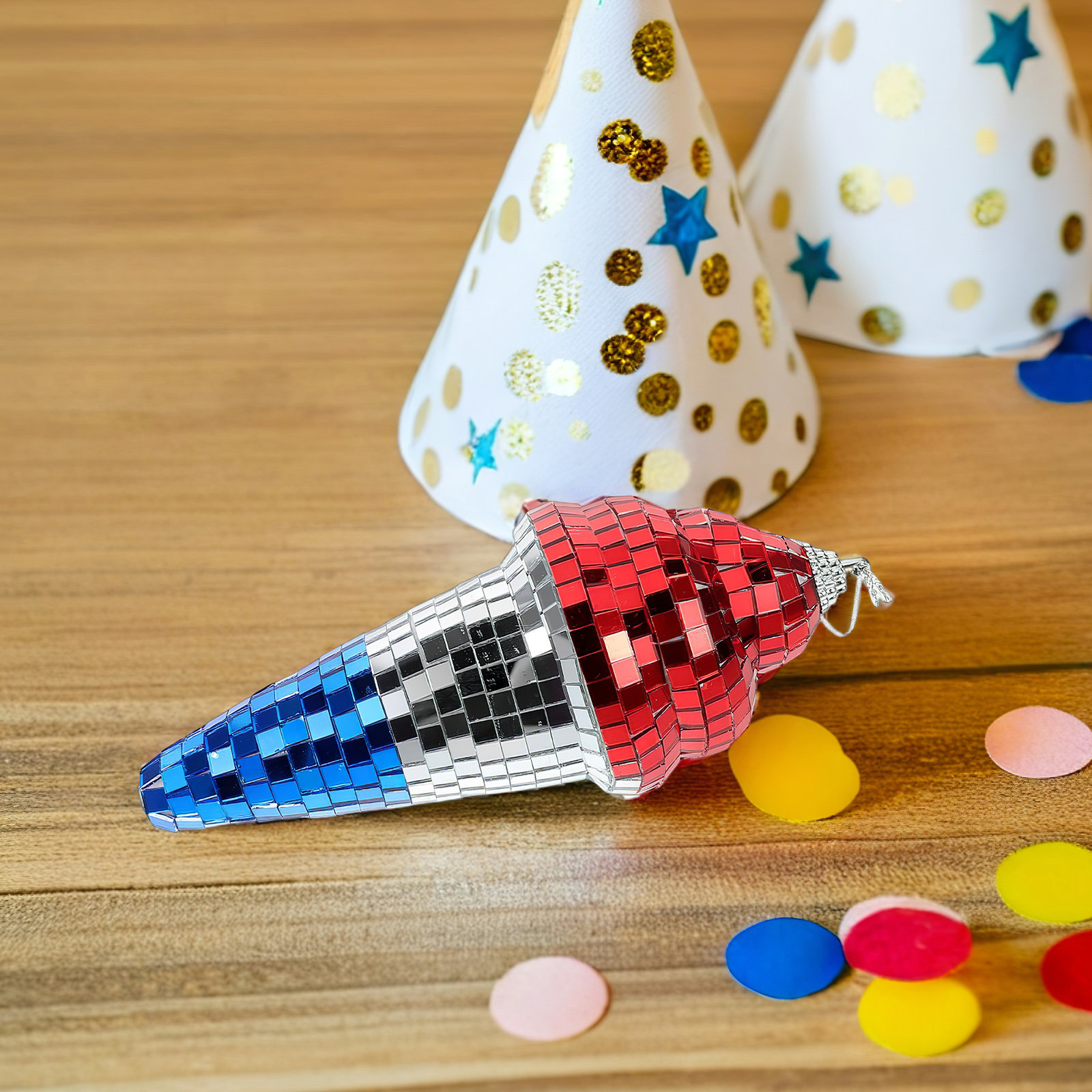 Ice Cream Shaped Retro Disco B - Disco Ball Mirror ulasan dan harga