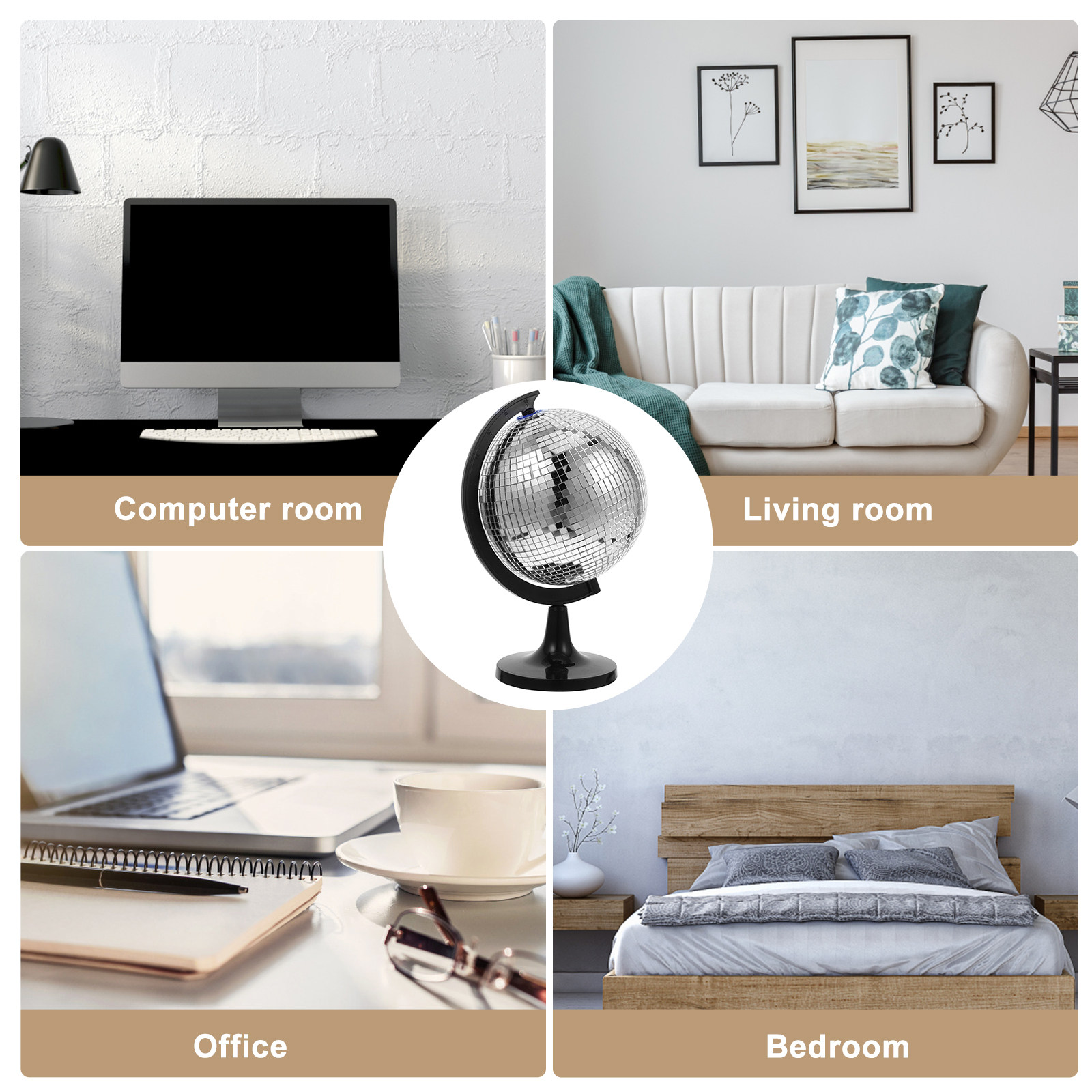 Whimsical Disco Globe Decor Re - Disco Ball Mirror ulasan dan harga