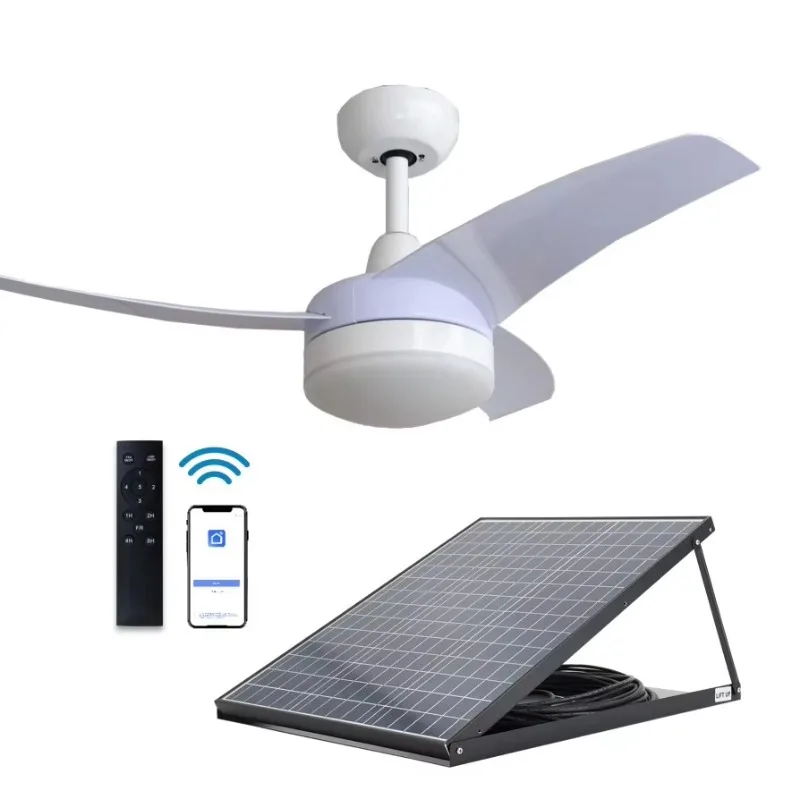 42'' Solar Ceiling Fan with LE - Homestead Lighting & Decor Oconomowoc ulasan dan harga