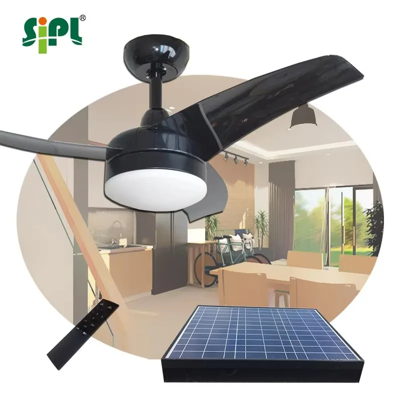 42'' Solar Ceiling Fan with LE - Homestead Lighting & Decor Oconomowoc ulasan dan harga