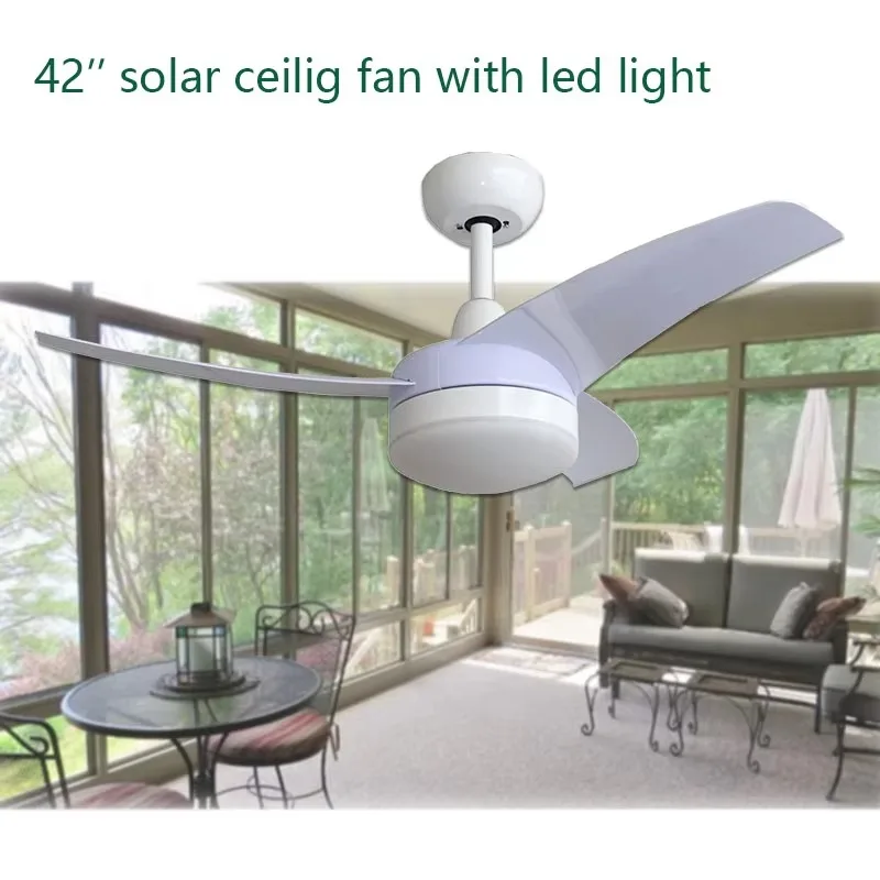 42'' Solar Ceiling Fan with LE - Homestead Lighting & Decor Oconomowoc ulasan dan harga