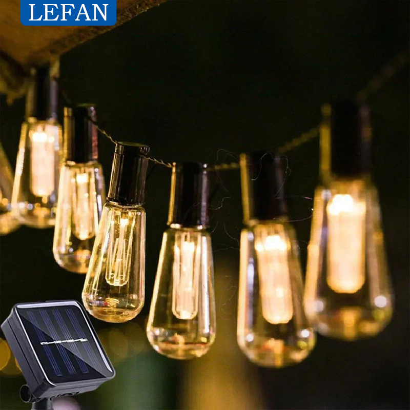Solar Powered Led Outdoor Stri - Pendant Lighting Christmas Decor ulasan dan harga