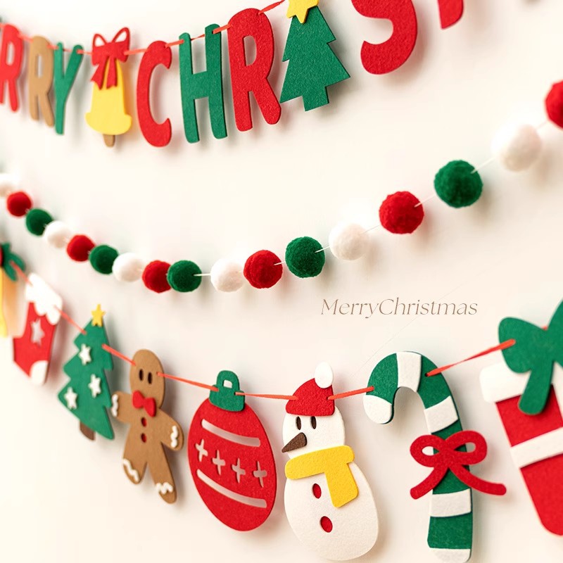 Merry Christmas Hanging Backgr - Pendant Lighting Christmas Decor ulasan dan harga