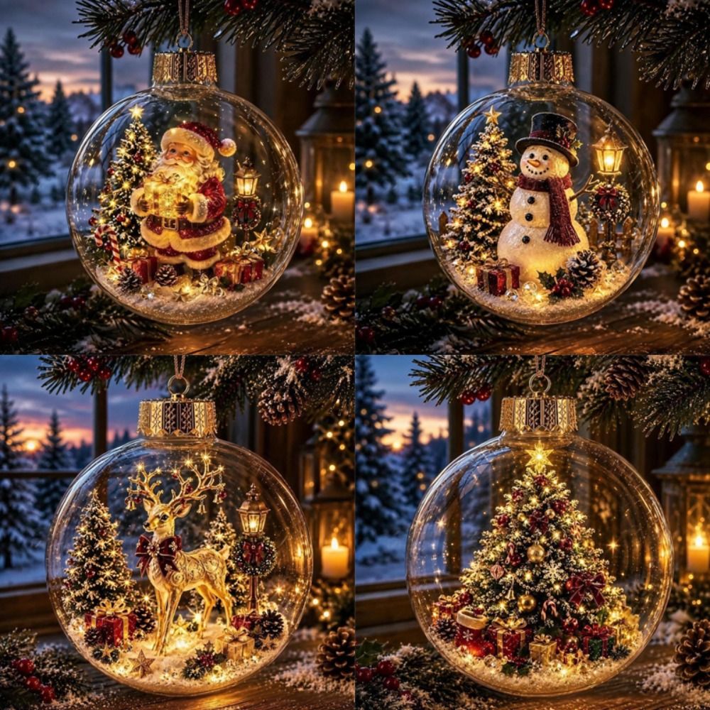 Acrylic Material Christmas Bal - Pendant Lighting Christmas Decor ulasan dan harga