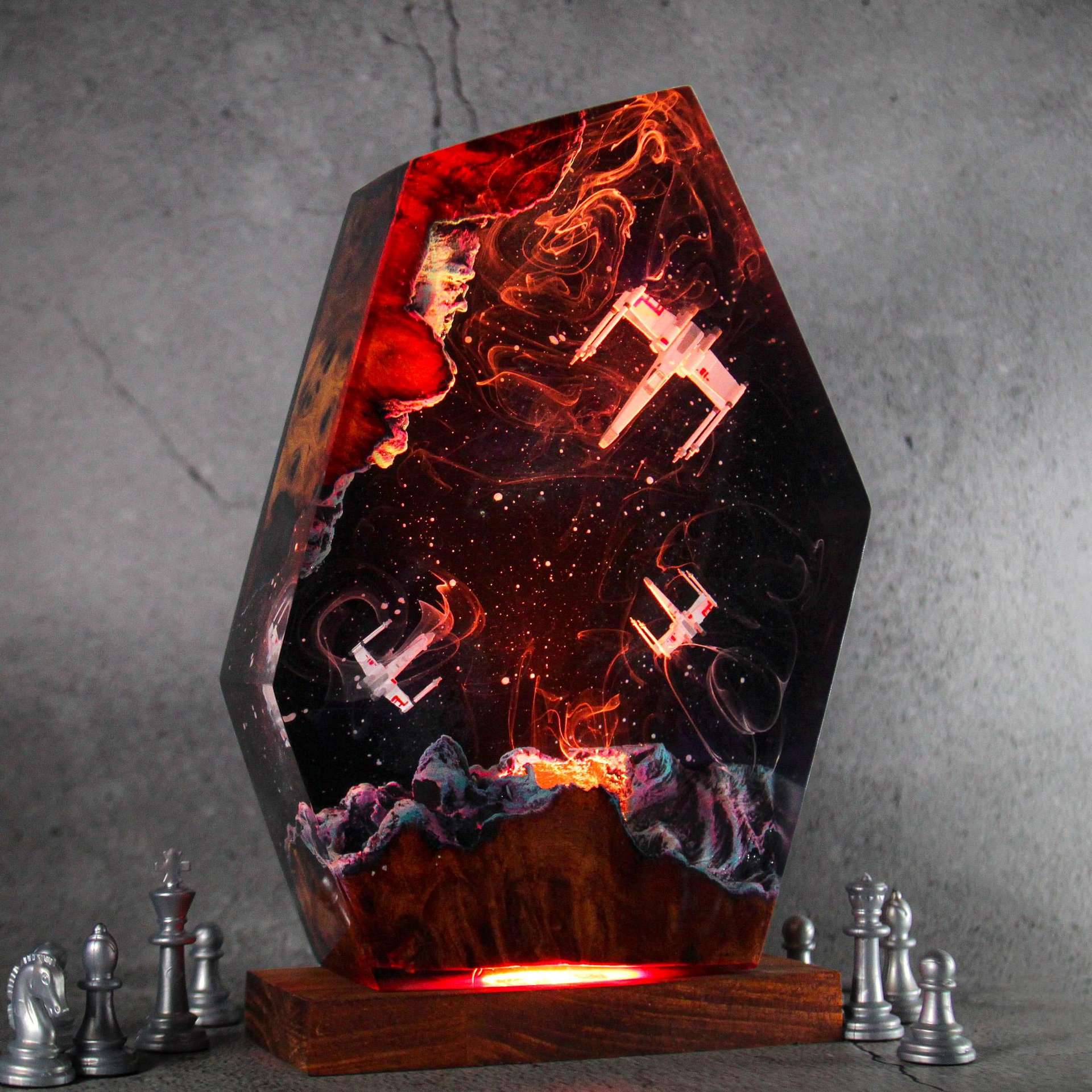 Customized Items Resin Table L - Room Decor Lighting Lamp ulasan dan harga