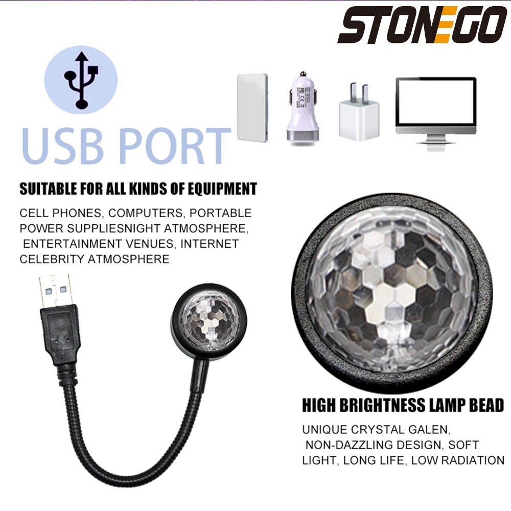 USB LED Disco Ball Light for C - Lighting Effect Home Decor ulasan dan harga