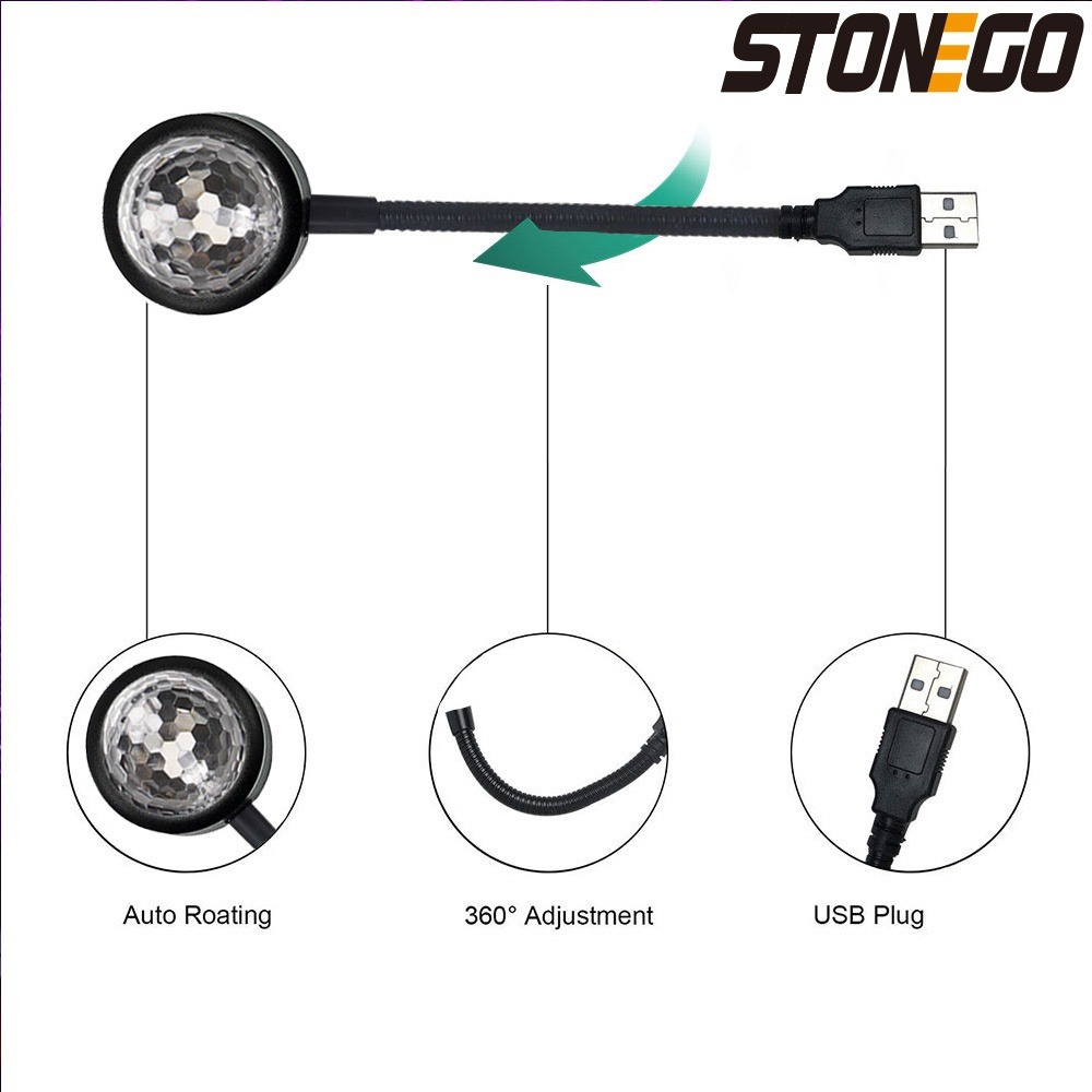 USB LED Disco Ball Light for C - Lighting Effect Home Decor ulasan dan harga