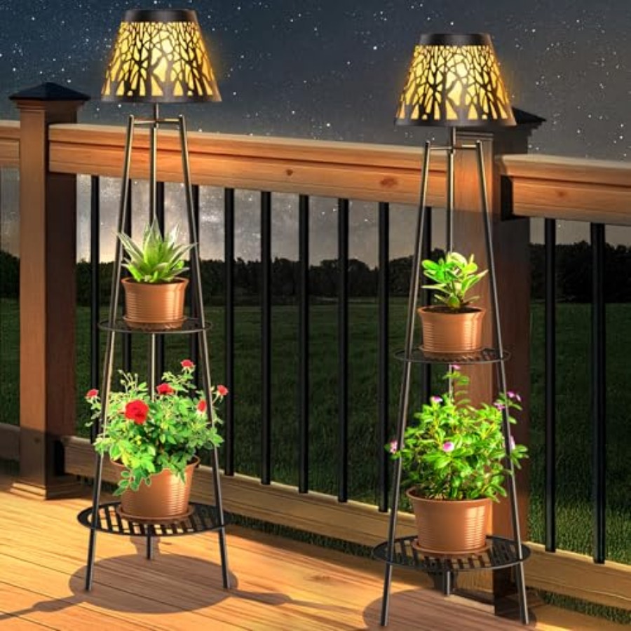 2 Pack Outdoor Solar Floor Lam - Decor Lighting Pack ulasan dan harga