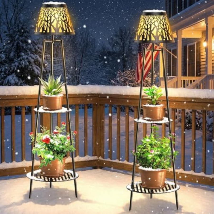 2 Pack Outdoor Solar Floor Lam - Decor Lighting Pack ulasan dan harga