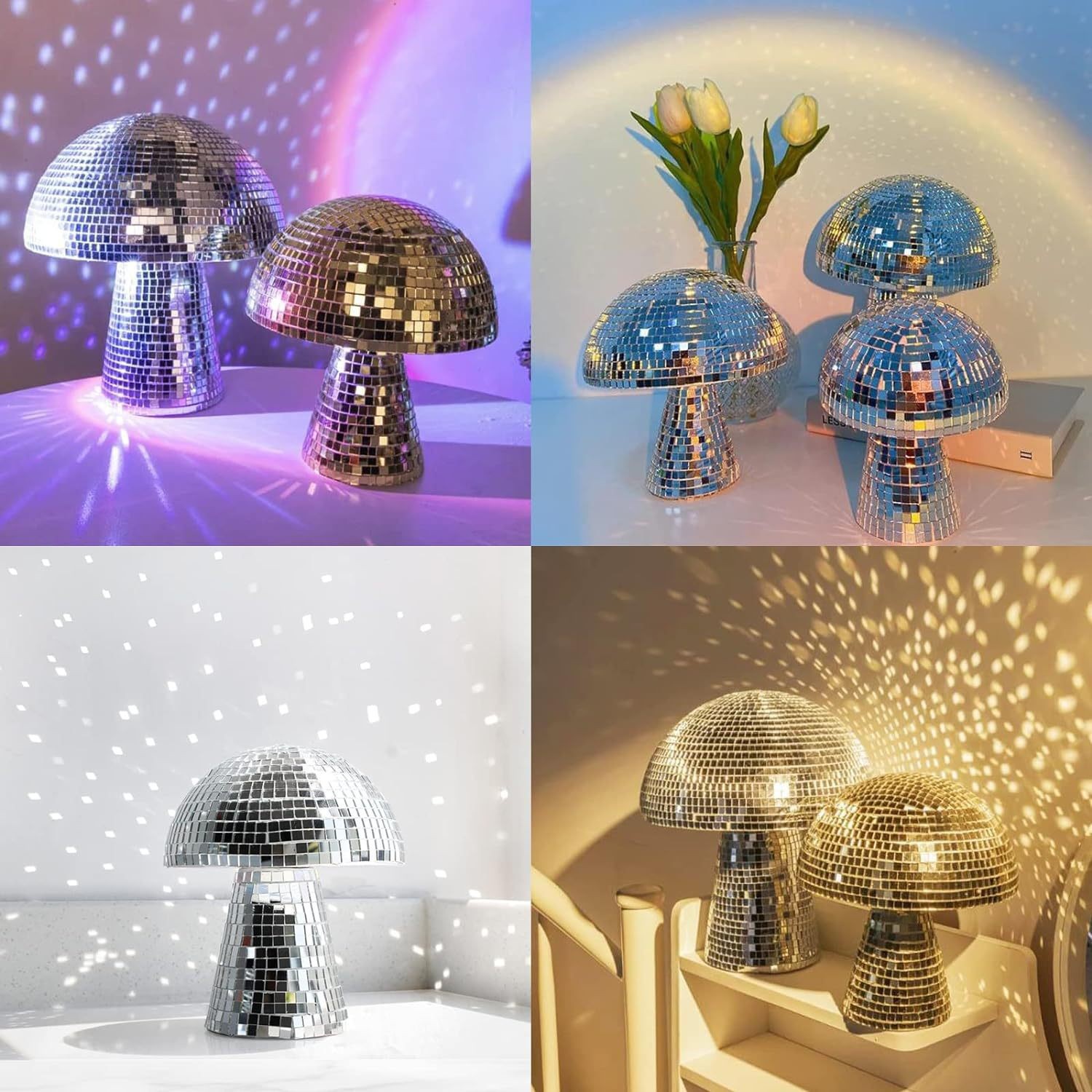 Mushroom Disco Ball Mirrored G - Disco Ball Mirror ulasan dan harga