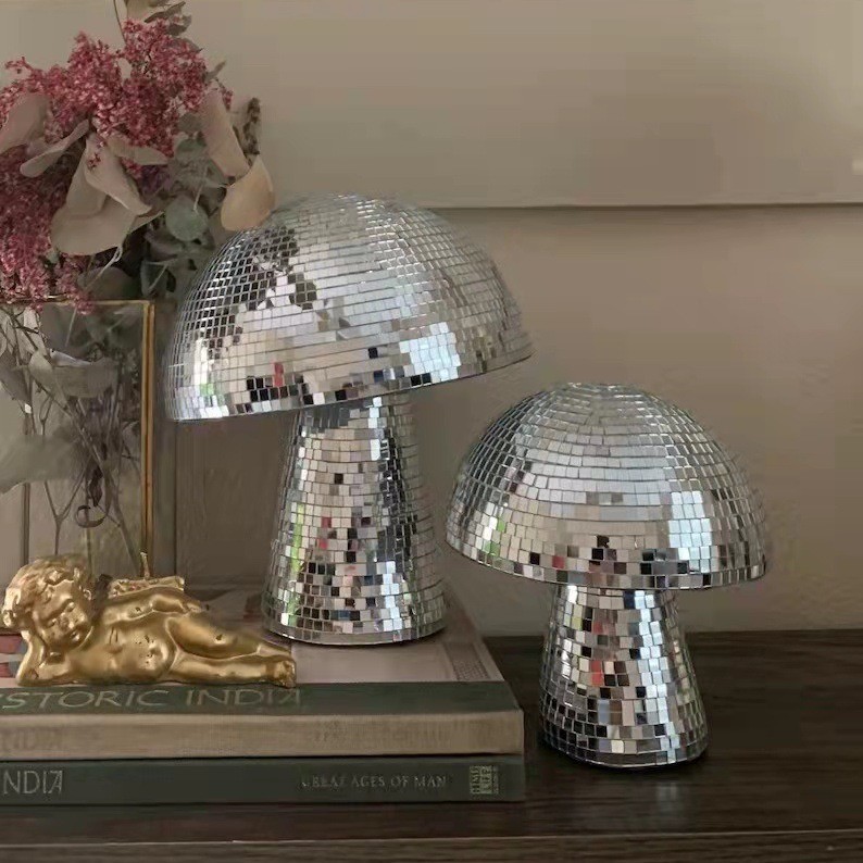 Mushroom Disco Ball Mirrored G - Disco Ball Mirror ulasan dan harga
