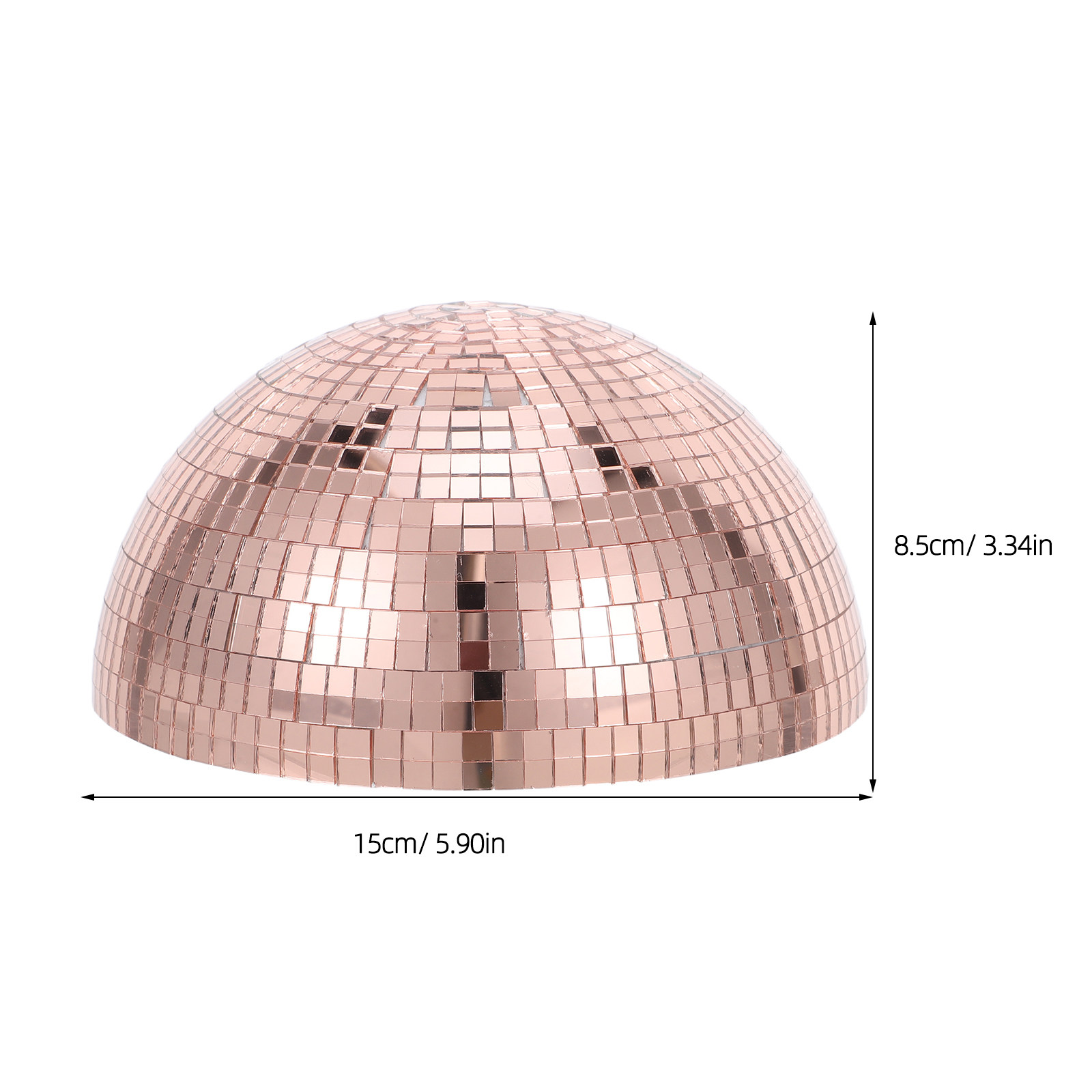 Half Garden Mirror Globe 15Cm  - Disco Ball Mirror ulasan dan harga