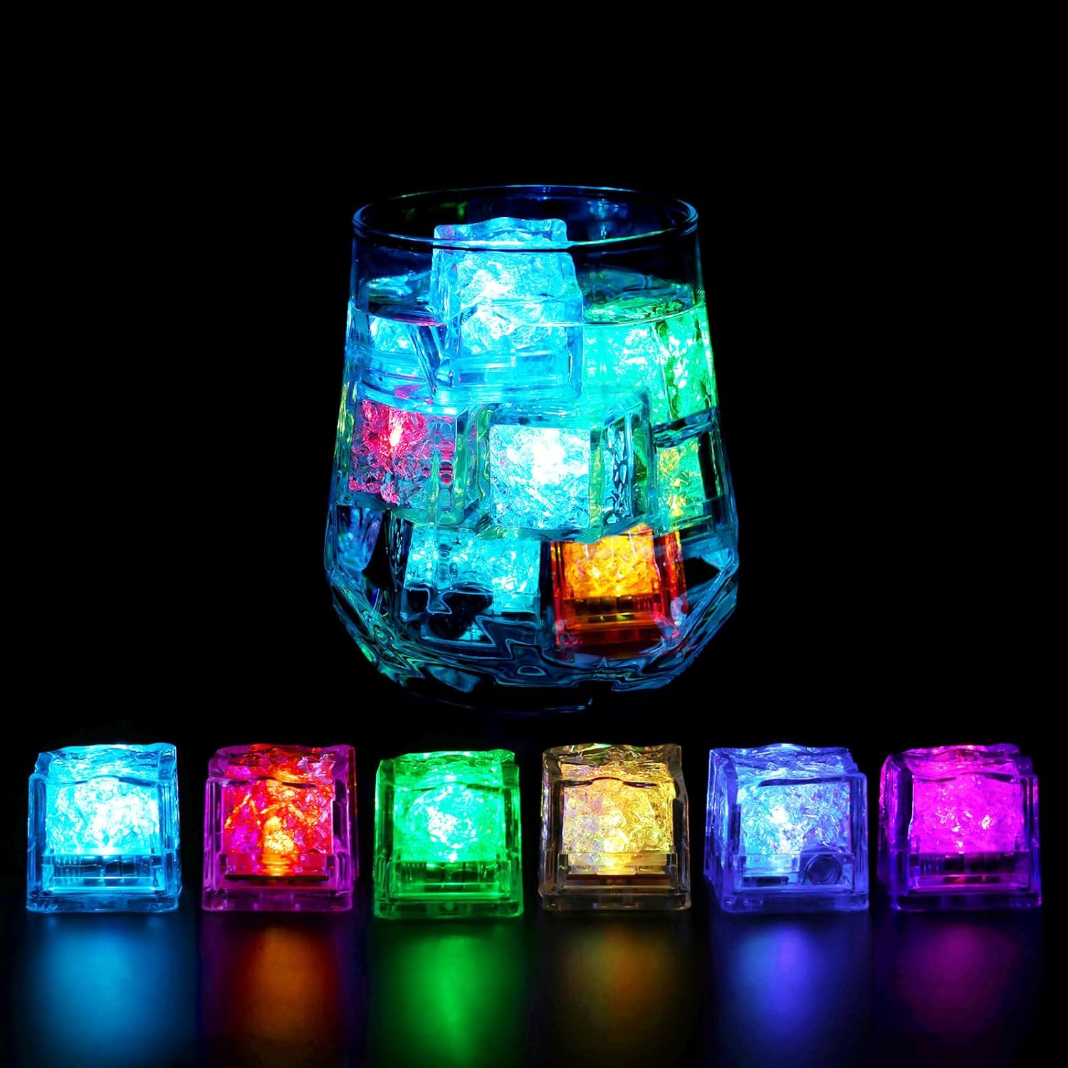 50/100 Pack of LED Ice Cubes G - Decor Lighting Pack ulasan dan harga
