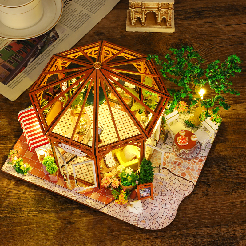 DIY Wooden Miniature Model Kit - Lighting Home Decor Products ulasan dan harga