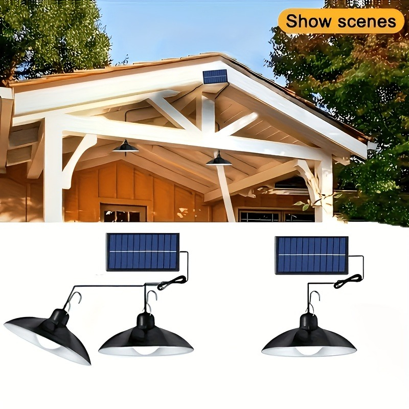 1pc Solar Pendant Light Outdoo - Room Decor Lighting Lamp ulasan dan harga