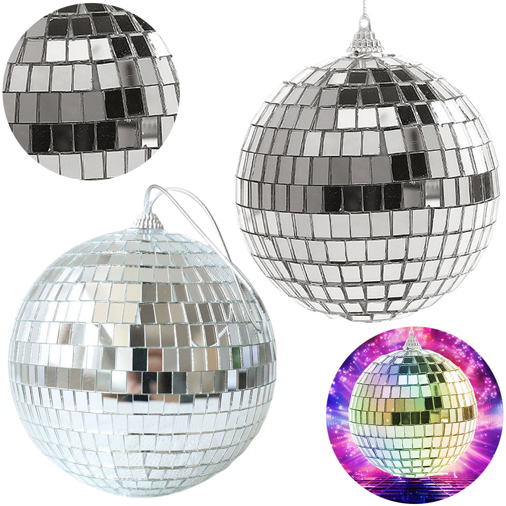 6pcs 4/6/10cm Mirror Disco Bal - Disco Ball Mirror ulasan dan harga