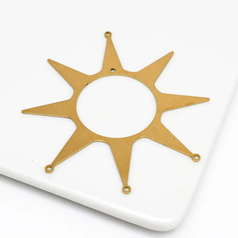 Brass Unplated Sun Pendant DIY - Pendant Lighting Christmas Decor ulasan dan harga