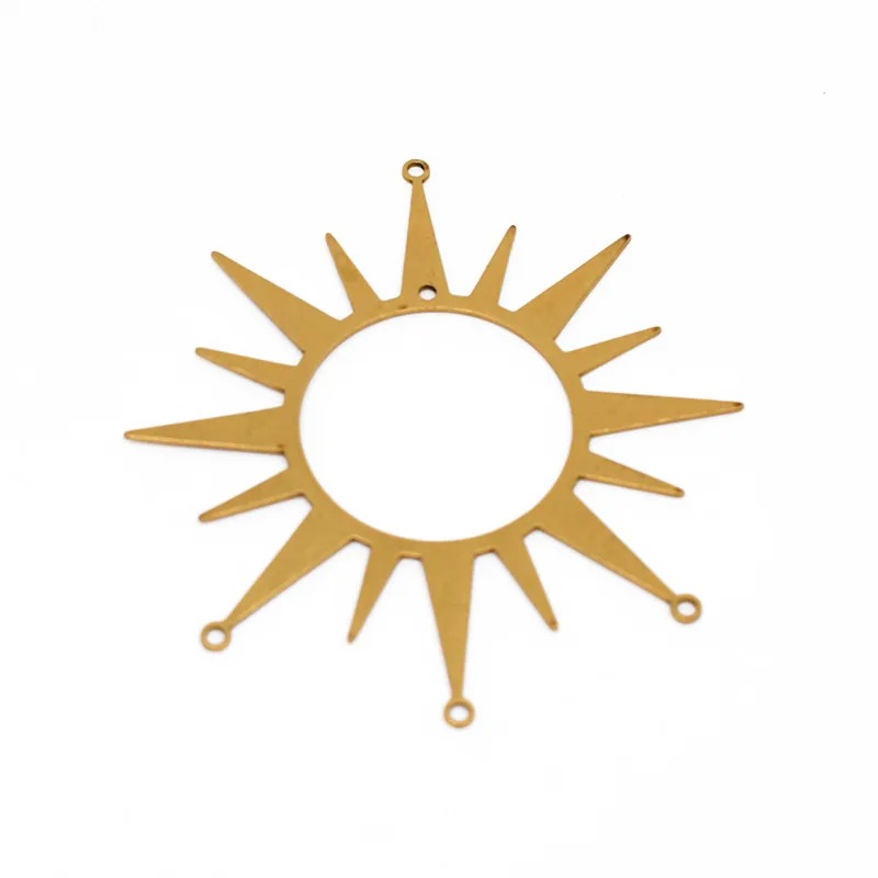 Brass Unplated Sun Pendant DIY - Pendant Lighting Christmas Decor ulasan dan harga
