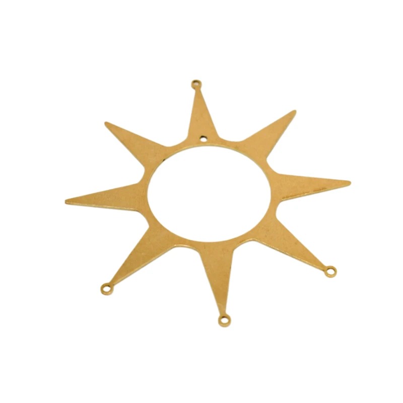Brass Unplated Sun Pendant DIY - Pendant Lighting Christmas Decor ulasan dan harga