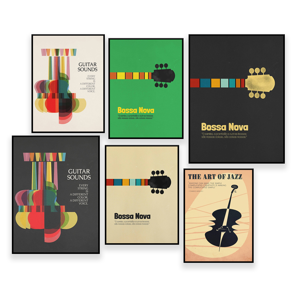 Bossa Nova Poster, Jazz Print, - Nova Decor & Lighting Julestjerne ulasan dan harga