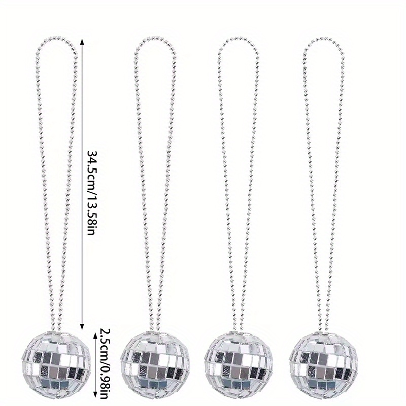 5-10Pcs Mirror Disco Ball Neck - Disco Ball Mirror ulasan dan harga