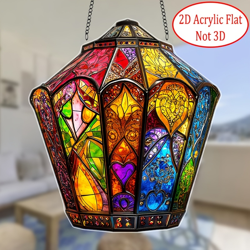 Bohemian-style Lantern 2D Acry - Unique Lighting Decor ulasan dan harga