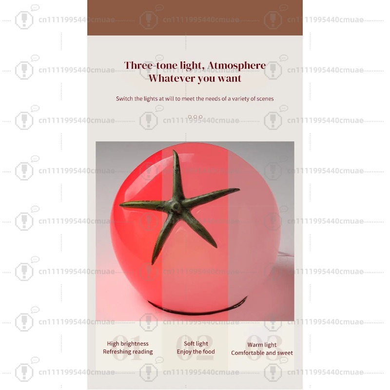 New listing AC plug fruit tabl - Unique Lighting Decor ulasan dan harga
