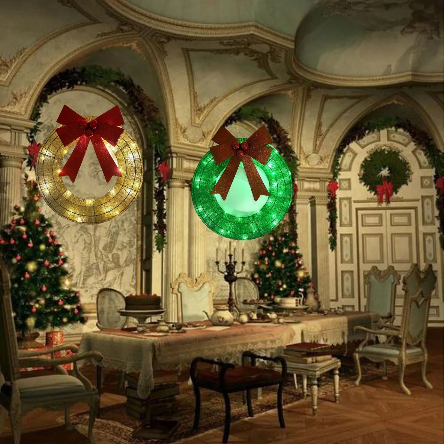Creative Fashion Christmas Wre - Pendant Lighting Christmas Decor ulasan dan harga