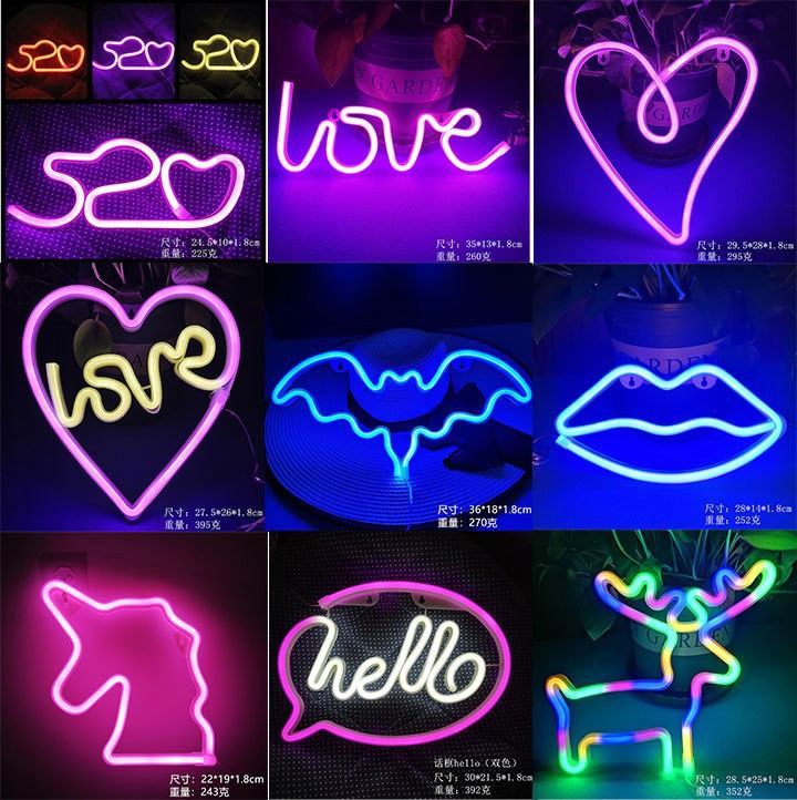Custom LED Neon Sign with USB/ - Pendant Lighting Christmas Decor ulasan dan harga