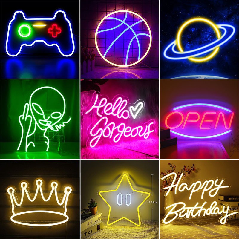 Custom LED Neon Sign with USB/ - Pendant Lighting Christmas Decor ulasan dan harga