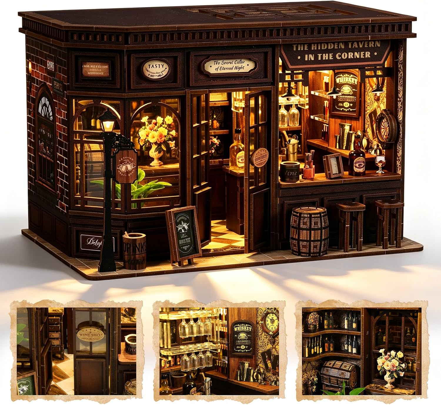DIY Assembly, DIY Mini House H - Lighting Home Decor Products ulasan dan harga